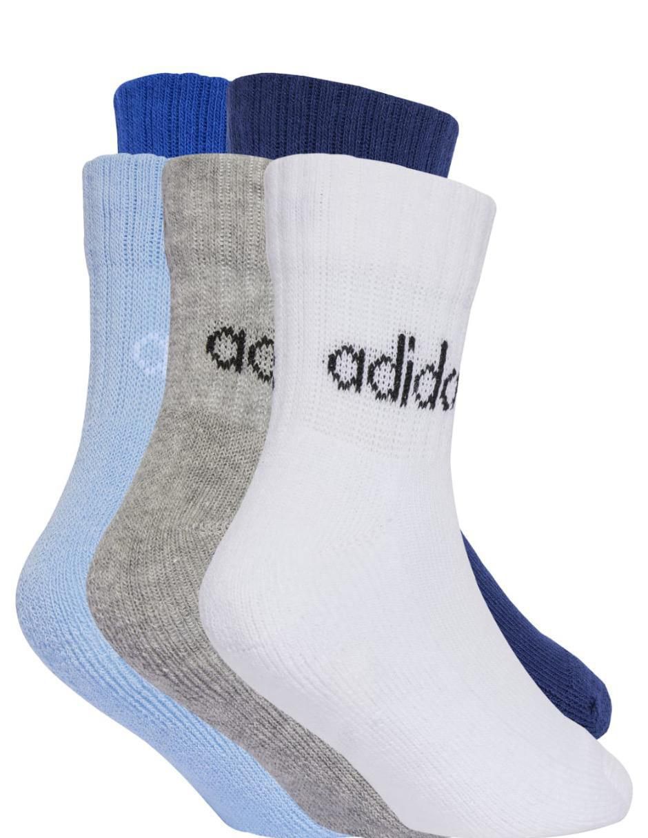 Calcetín comfort para entrenamiento Adidas para infantil unisex 5 pares