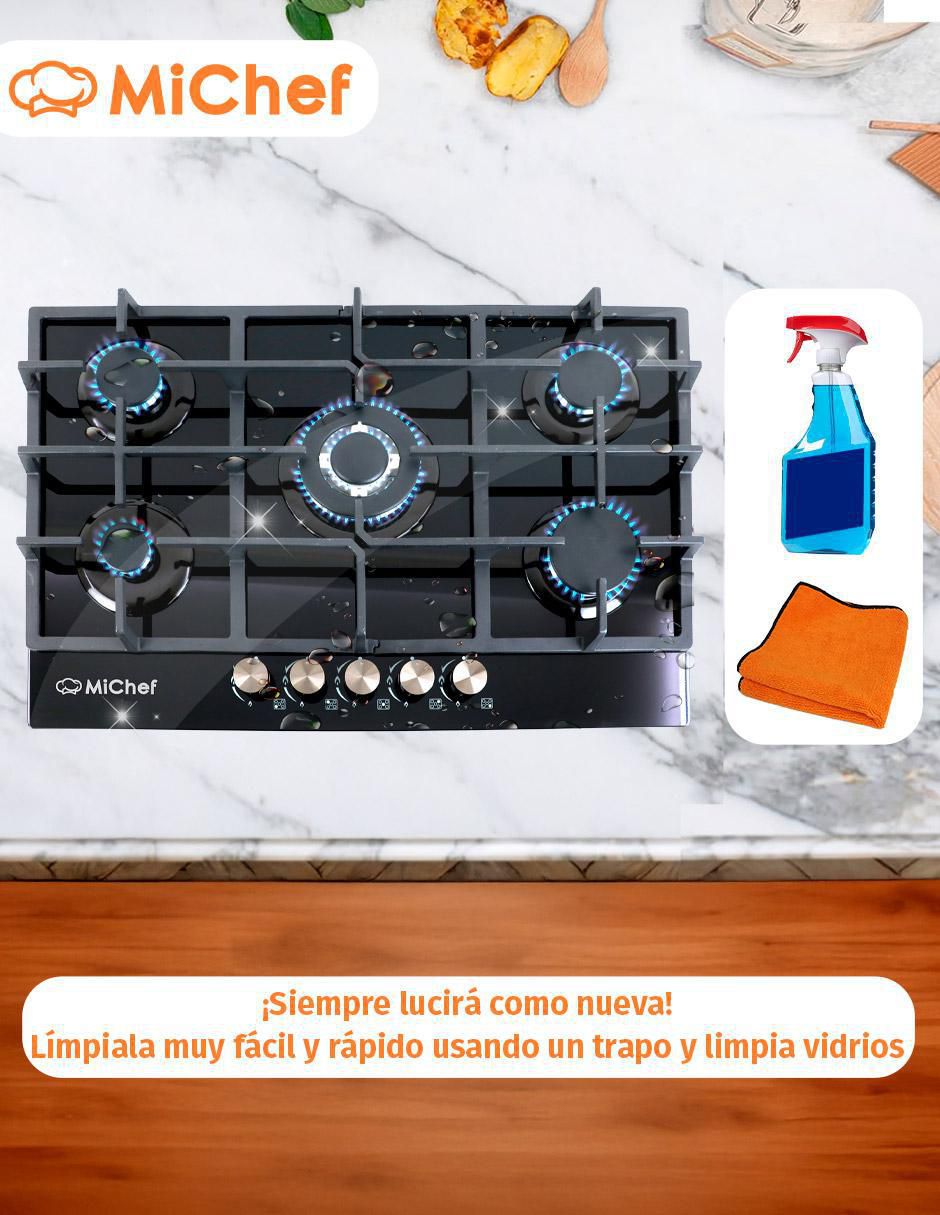 PARRILLA BELLINI DE GAS CON 5 QUEMADORES 12