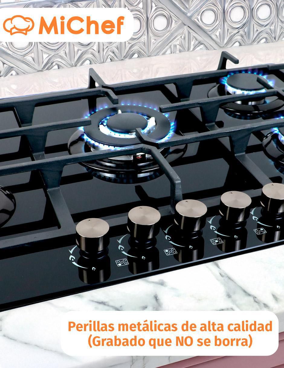 PARRILLA BELLINI DE GAS CON 5 QUEMADORES 9
