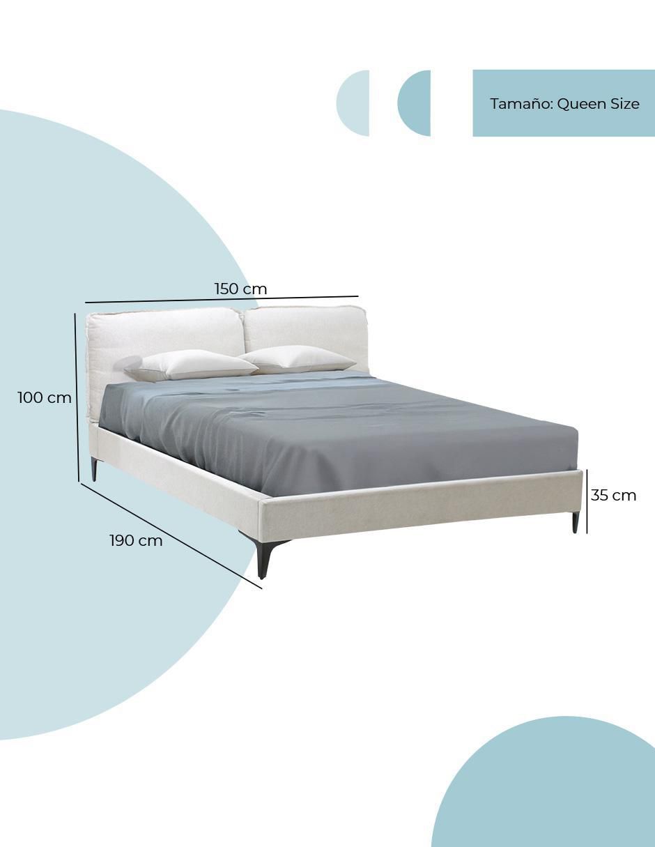 Cama luton de madera queen size 8