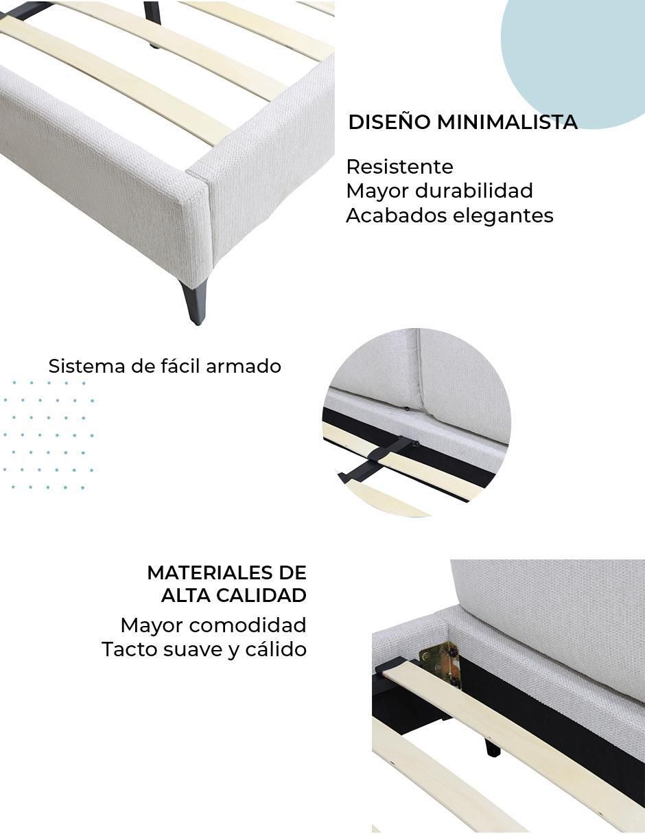 Cama luton de madera queen size 7