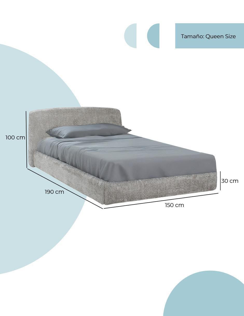 Cama chester de madera queen size 8