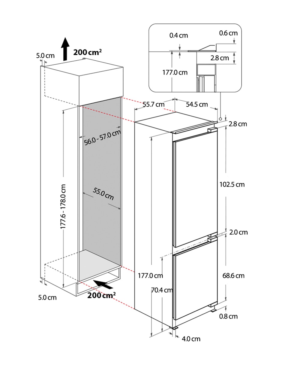 Refrigerador bottom mount 9 pies cúbicos WHC18T521STWC 9