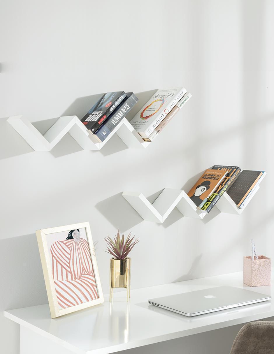 Repisa armable Zig Zag de MDF 4