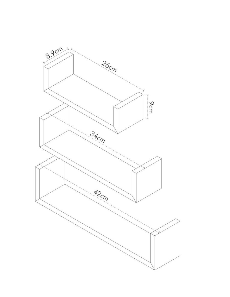 Repisa Grapa de MDF 6