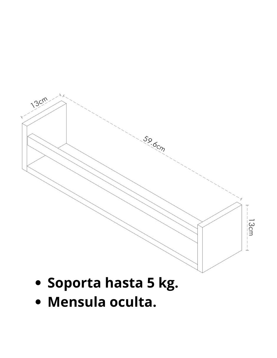 Repisa armable Triguero de madera pino 6
