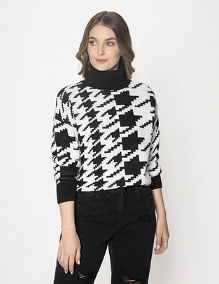 Suéter cuello tortuga para mujer