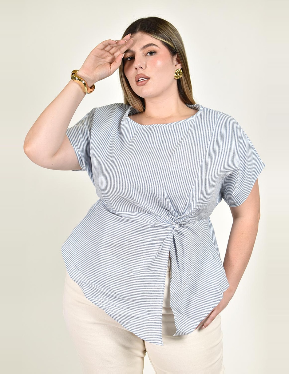 Blusa manga corta para mujer 11