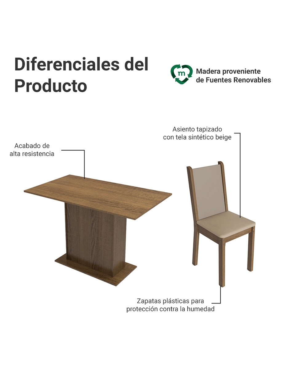 Comedor para 4 personas