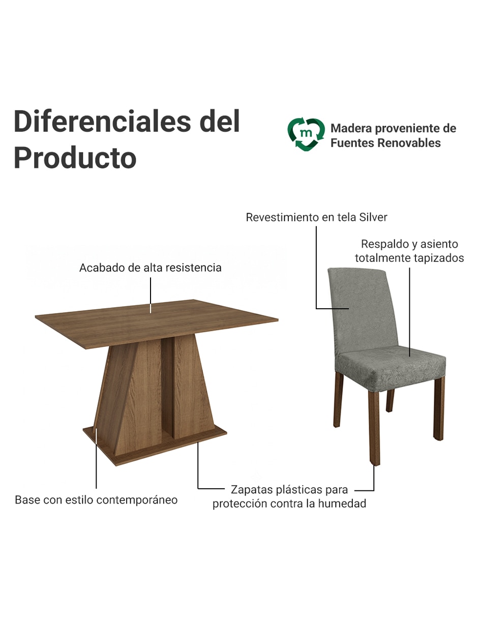 Comedor cheryl para 6 personas 3