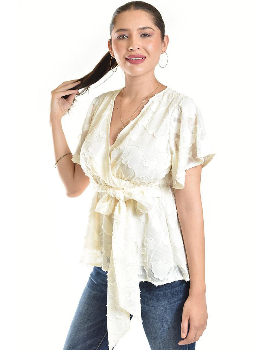 Blusa manga corta para mujer 6