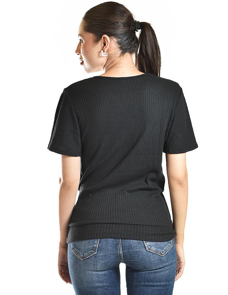 Blusa Roman Fashion manga corta para mujer