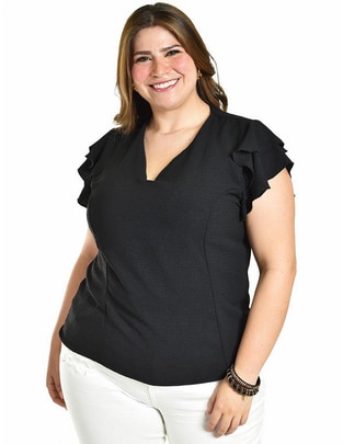 Blusa manga corta para mujer 1