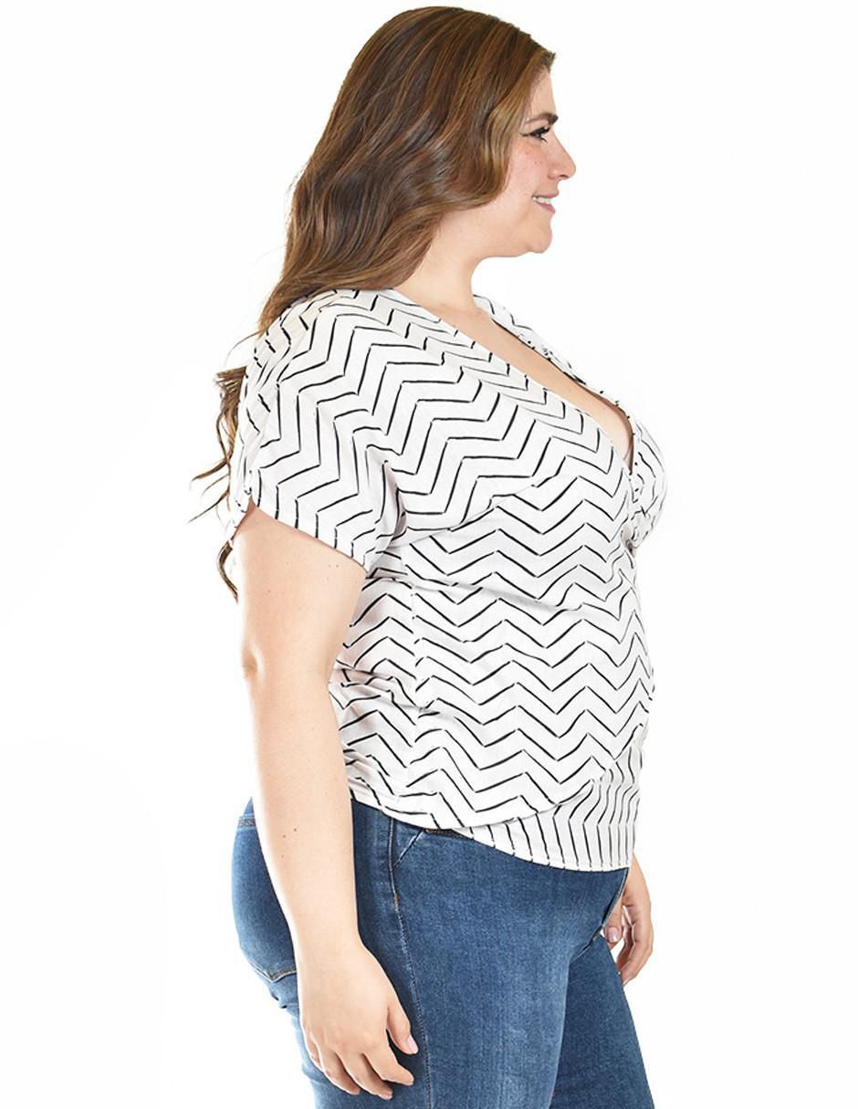Blusa manga corta para mujer 7