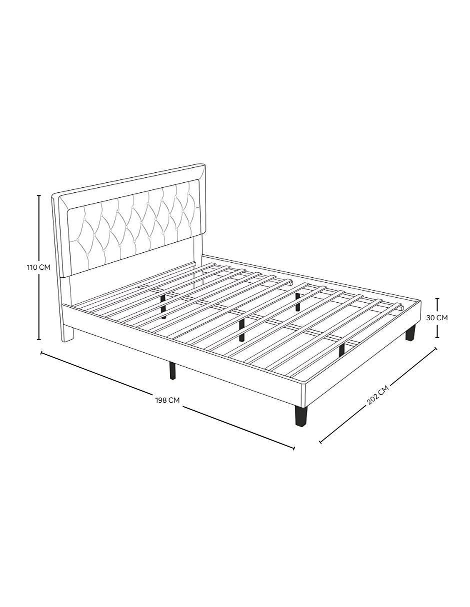 Cama Linen Easy Living de mdf