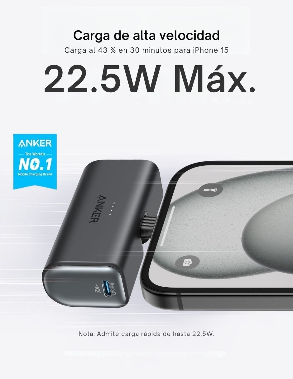 Batería portátil 5000 mAh Nano 5