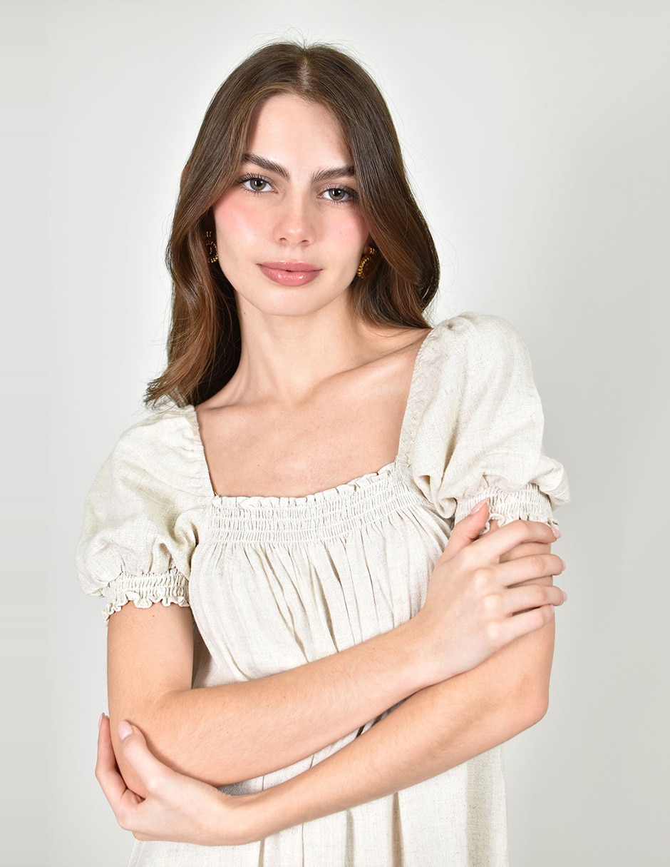 Vestido corto casual roman fashion para mujer