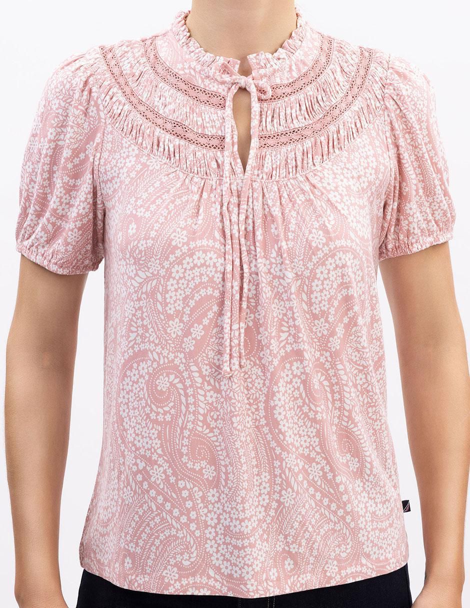 Blusa manga corta para mujer 7