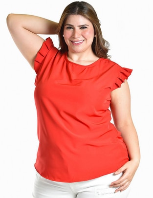 Blusa manga corta para mujer 1