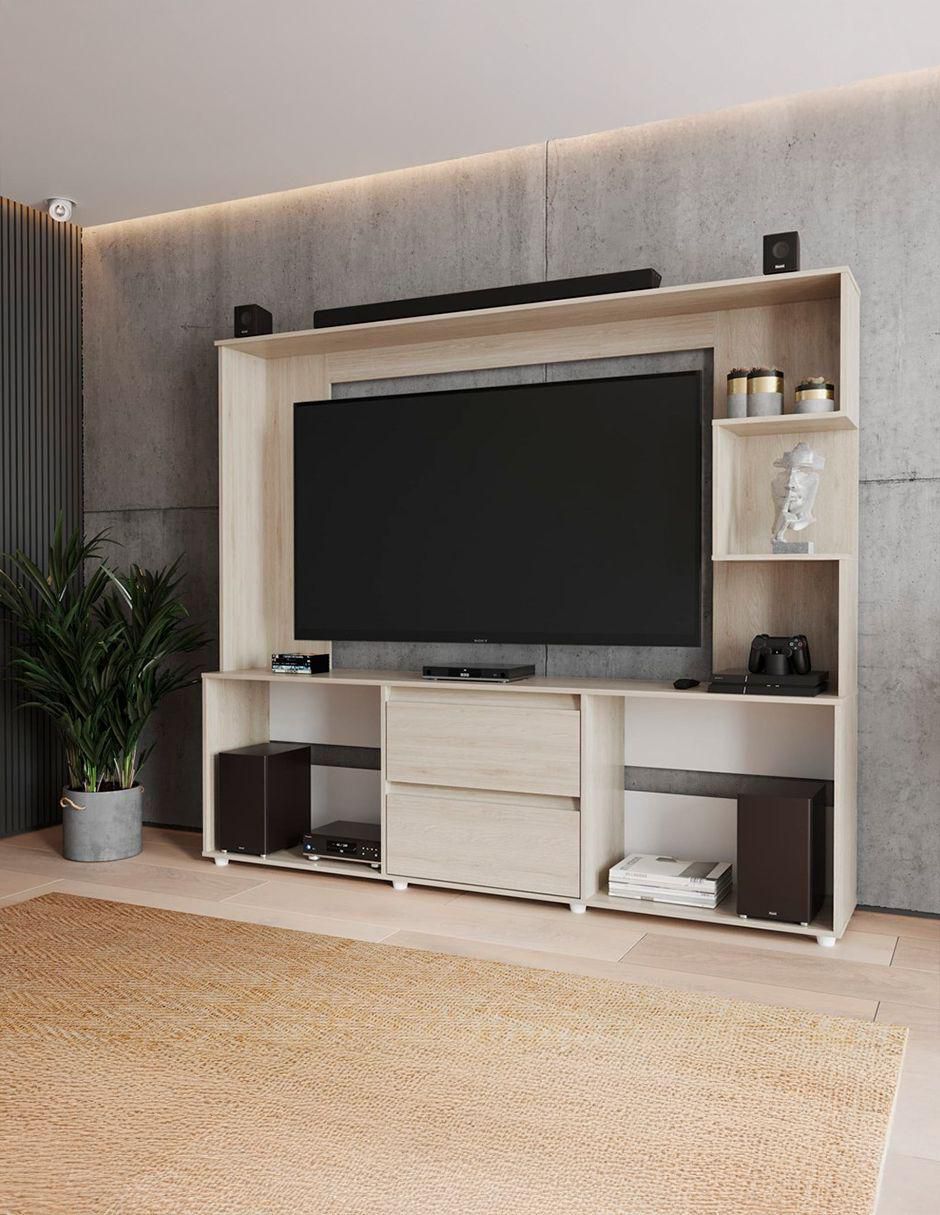 Mueble de TV armable de madera 5