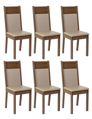 Juego de sillas 6 piezas Madesa
