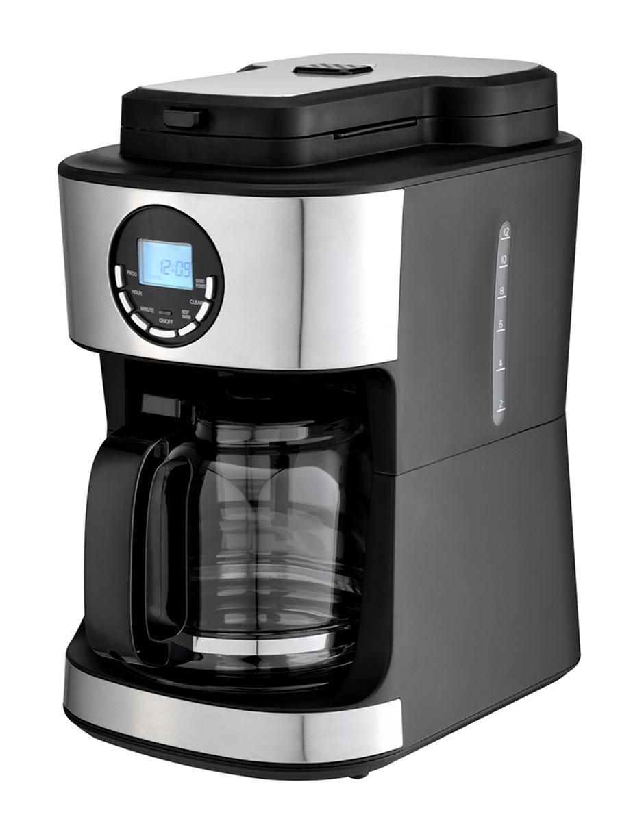 CAFETERA CON MOLINO C, 1.8 L, PLATEADO 1