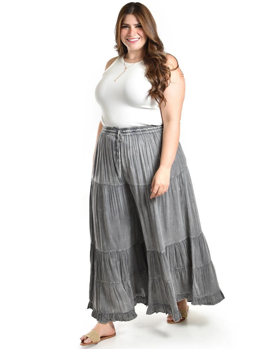 Pantalón relaxed amplio para mujer