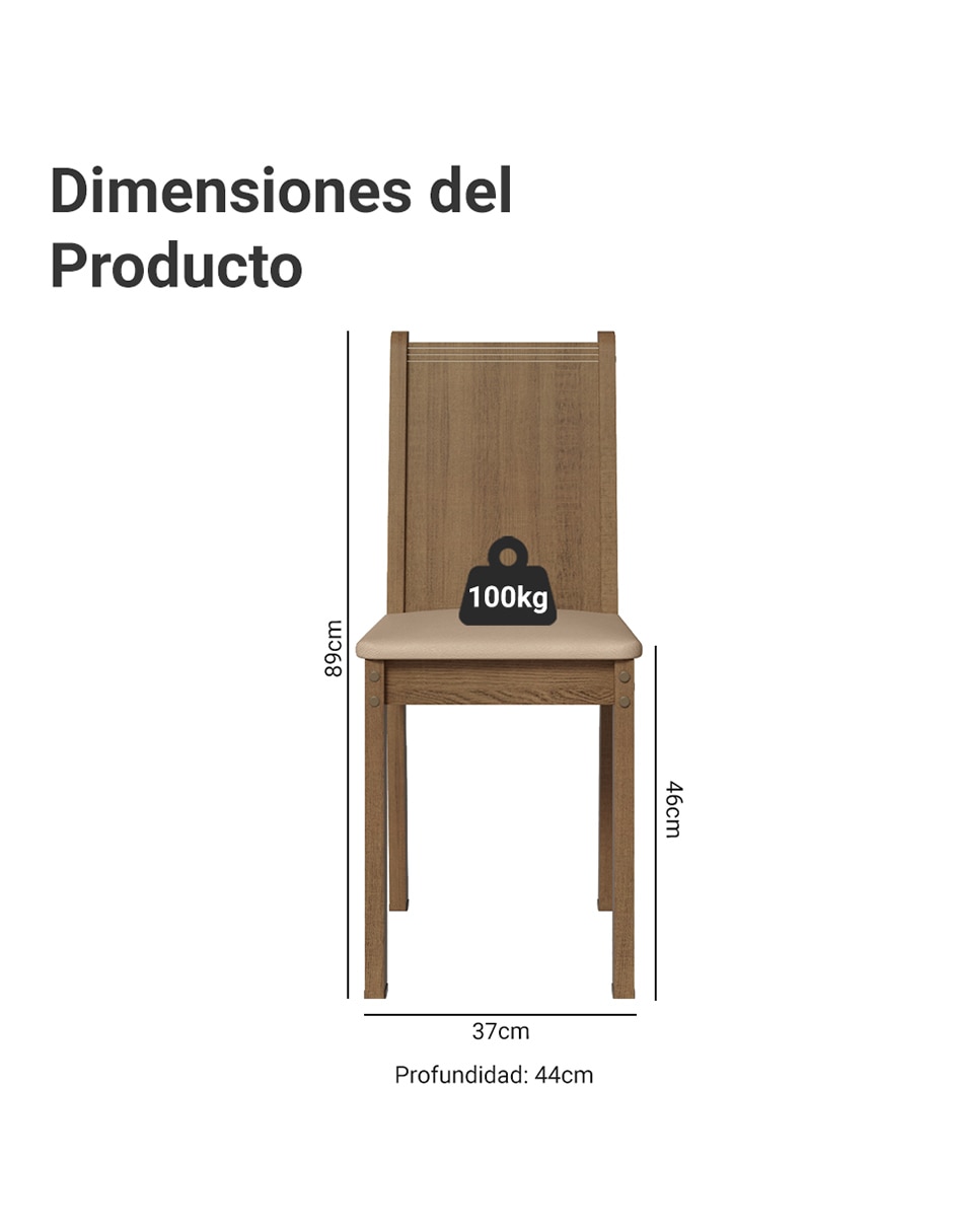 Set de sillas 6 piezas 2