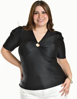 Blusa manga corta para mujer 1