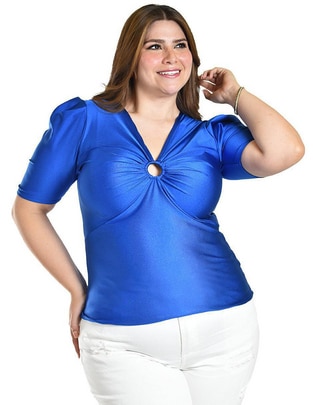 Blusa manga corta para mujer 1