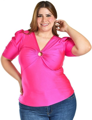 Blusa manga corta para mujer 1