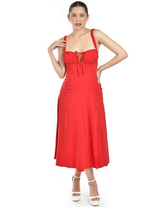 Vestido midi casual para mujer