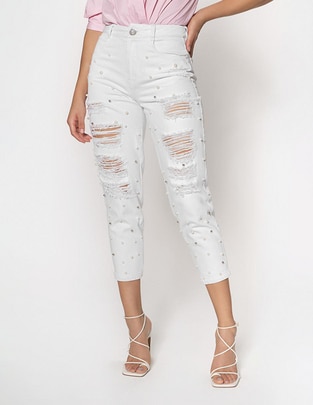 Jeans capri slim s740273m para mujer Jeans capri slim s740273m para mujer