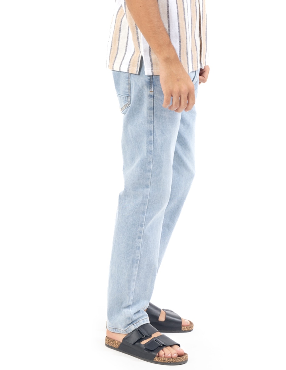 Jeans slim deslavado para hombre 4