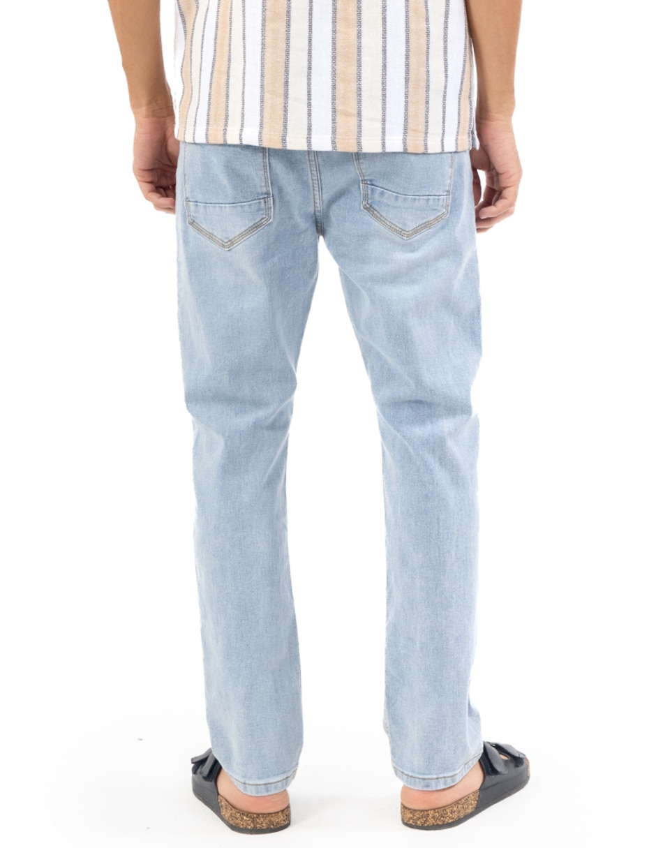 Jeans slim deslavado para hombre 3