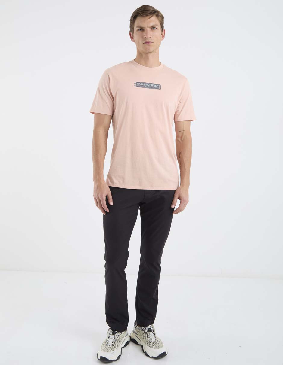 Pantalón regular slim karl lagerfeld paris de algodón para hombre
