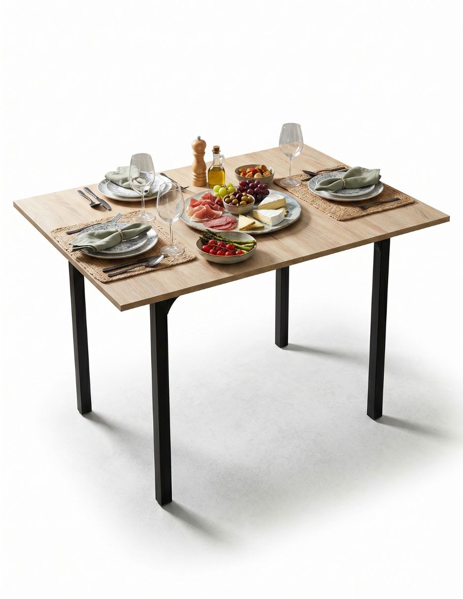 Mesa de comedor extensible armable