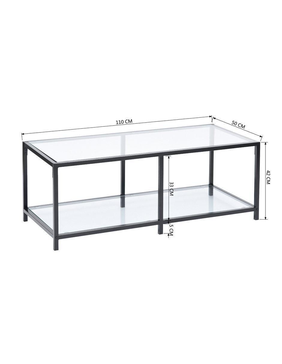 Mesa auxiliar armable de cristal 11