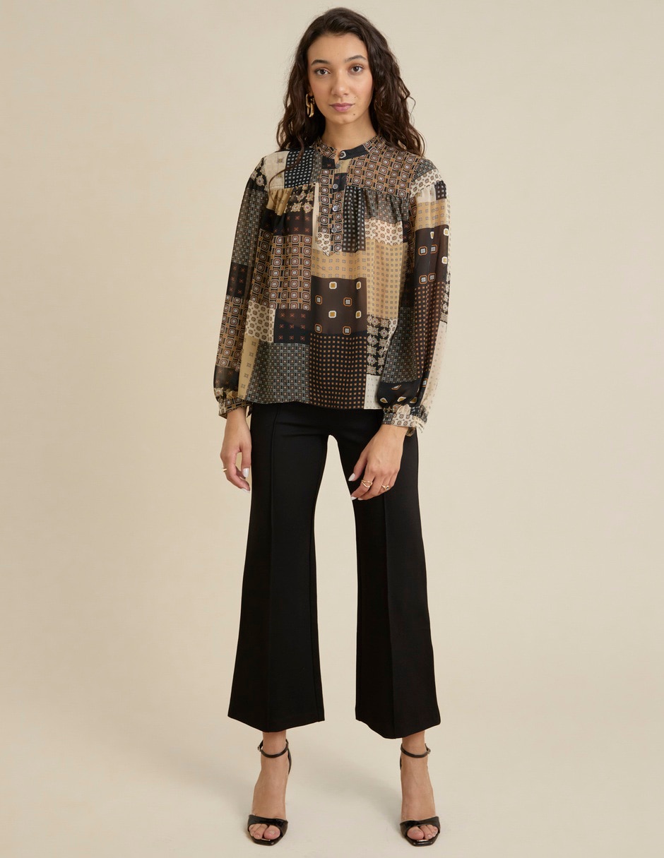 Pantalón acampanado flare para mujer