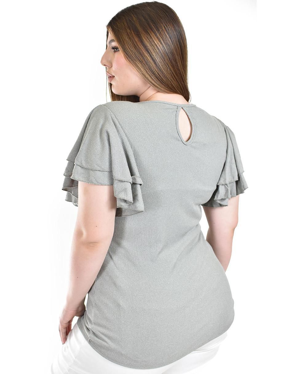 Blusa manga corta para mujer 7