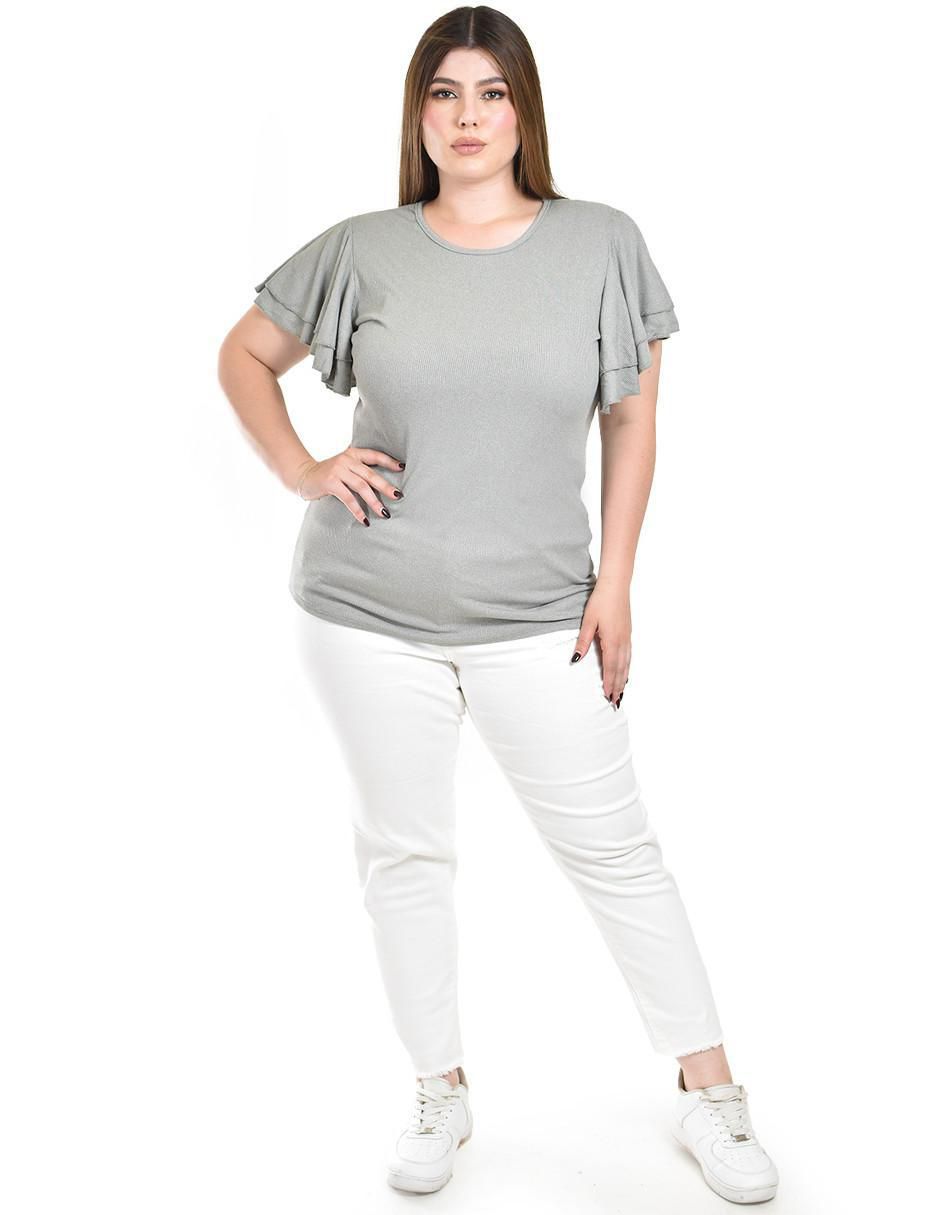 Blusa manga corta para mujer 8