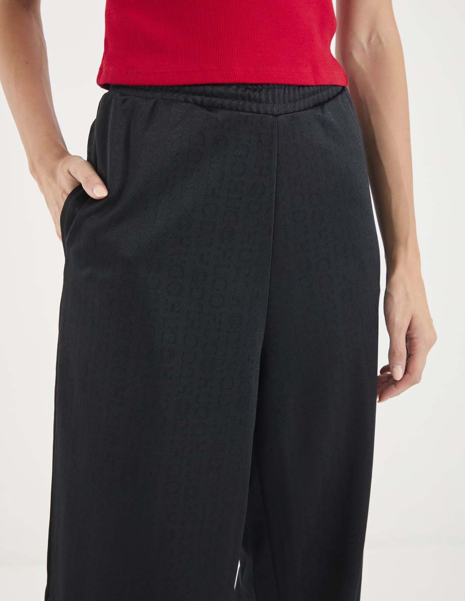 Pants straight con elástico para mujer 3