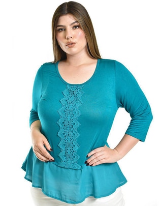 Blusa manga 3/4 para mujer 1