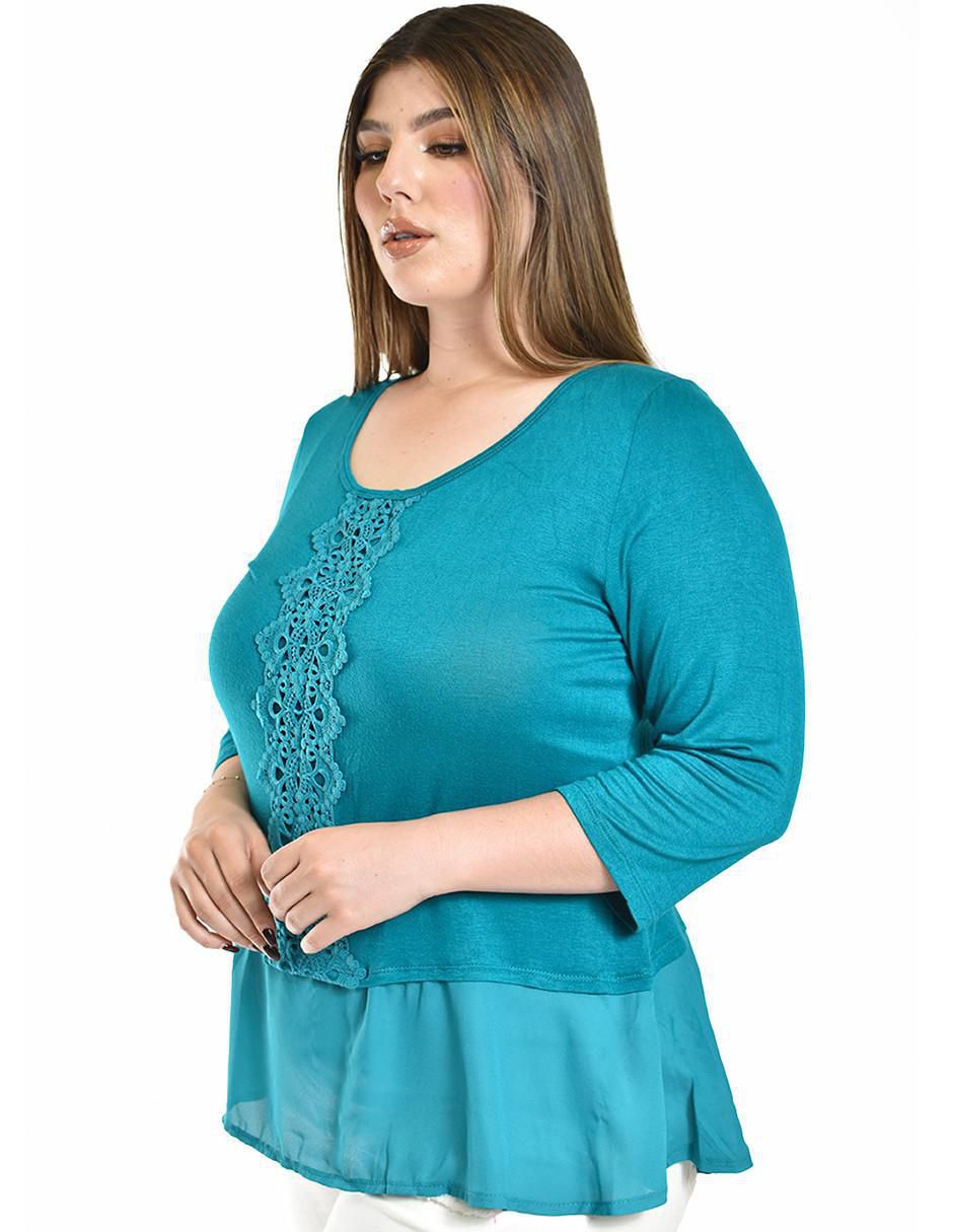 Blusa manga 3/4 para mujer 6