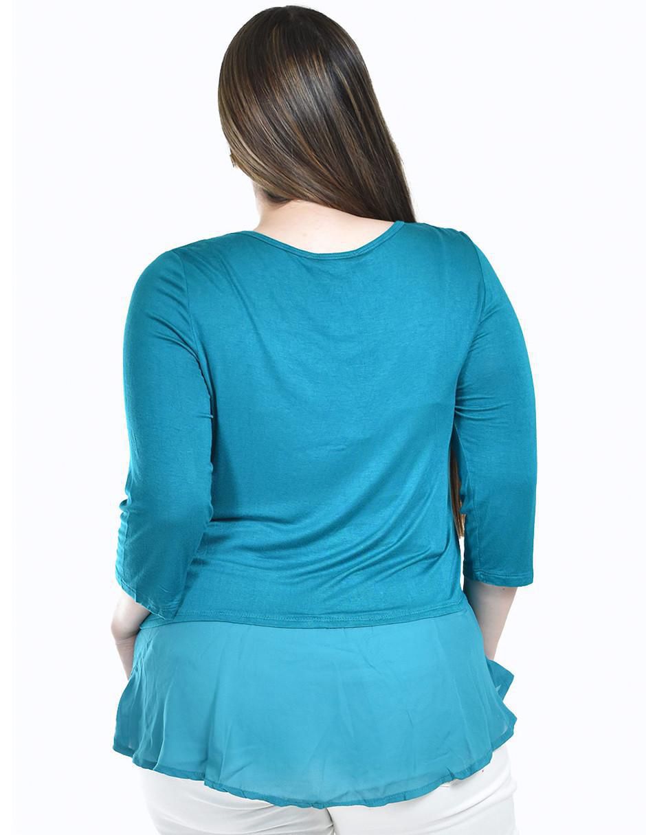 Blusa manga 3/4 para mujer 7