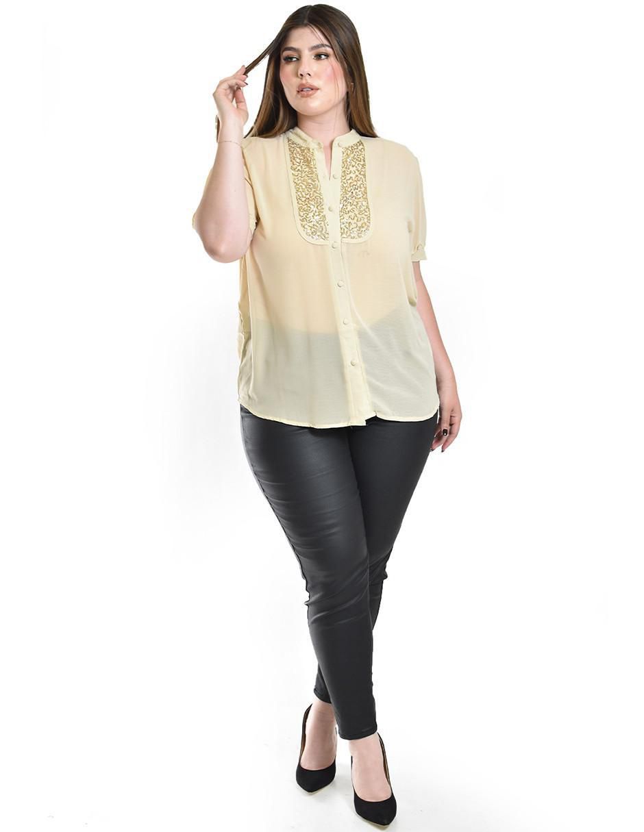 Blusa manga corta para mujer 8