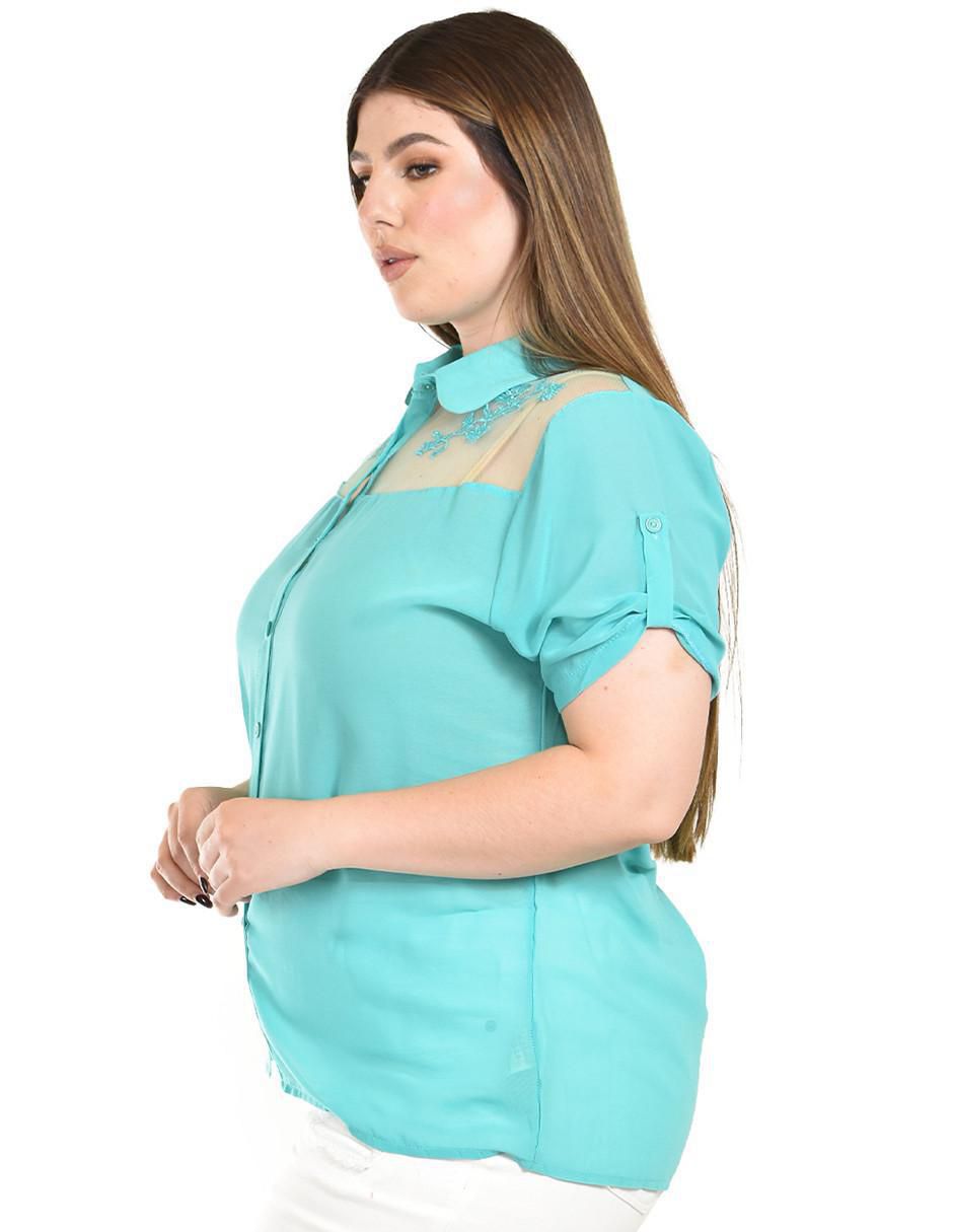 Blusa manga corta para mujer 6