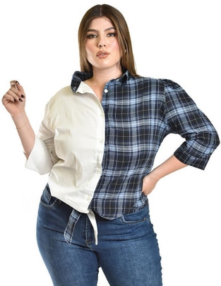 Blusa manga 3/4 para mujer 1