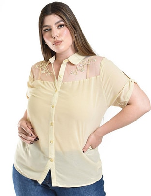 Blusa manga corta para mujer 1