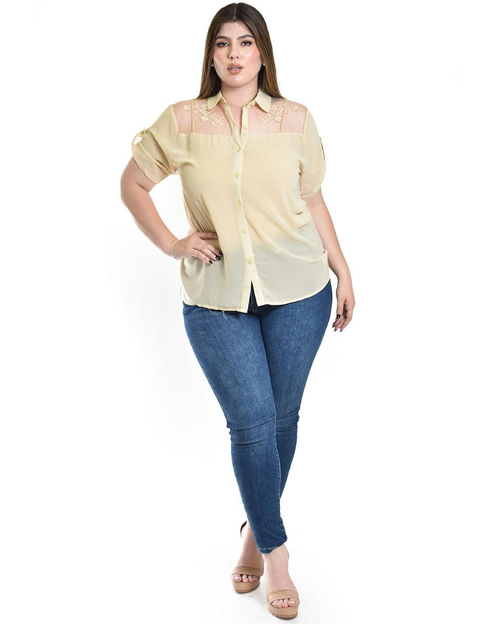 Blusa manga corta para mujer 8